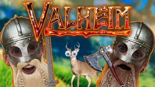 2 sexy VIKINGS hunting naked │ Valheim #1