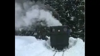 Oravská lesná železnica -Gontkulák opäť  pluhuje _ február 2013