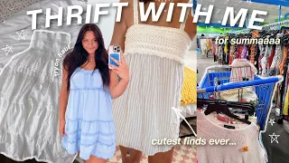 come thrift with me for SUMMER + try on haul