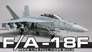 1/48 F/A-18F super hornet  full video build Meng model