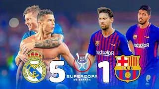 من الذاكرة~ ملخص مباراة ريال مدريد 5-1 برشلونة | السوبر الاسباني [2017] تعليق فهد العتيبي 1080p50