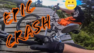 The most epic MTB crash I have ever seen, at Stevens Pass NWCup