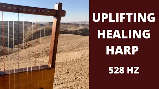 10 Minute - 528 HZ UPLIFTING Healing Harp - DESTRESS - RELAX and increase ENERGY, JOY and PEACE