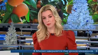 Репортаж Первого канала о сборе мандарин в Абхазии