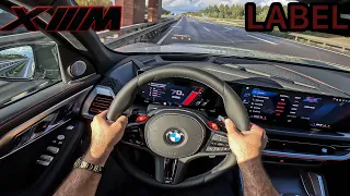 BMW XM LABEL (RED) on Autobahn POV! URUS KILLER! TOP SPEED