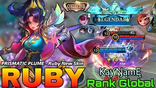 Prismatic Plume Ruby New COLLECTOR Skin Gameplay - Top Global Ruby by KąƴŊąmĘ - Mobile Legends