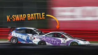 Civic vs Integra Battle for the Win! - Gridlife NJMP