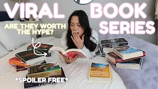 I started some viral book series 🎟️👠🗡️| Spoiler free reading vlog ⭐️