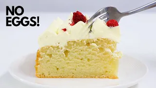 EASY EGGLESS VANILLA CAKE │ BASIC MOIST VANILLA CAKE RECIPE │ CAKES BY MK