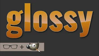 GIMP Glossy Text Effects Tutorial