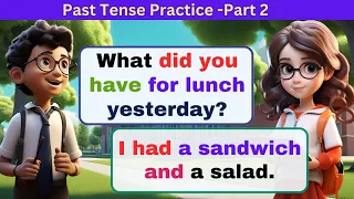 English Conversation Practice | Simple Past Tense  | English Speaking Practice For for Beginners