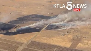 Evacuations ordered in 350-acre King Fire in Lancaster, California