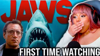 JAWS MOVIE REACTION (1975) *FIRST TIME WATCHING* ACTRESS REACTS