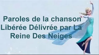 Paroles de la chanson  La reine du neige " Elsa" " Frozen"(Lyrics)