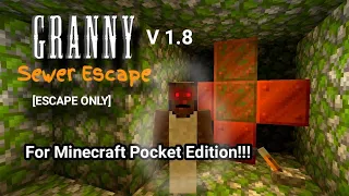 Granny V1.8 Sewer Escape  Minecraft Pocket Edition Map!