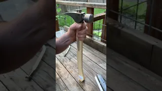 Stiletto hammer gets a new handle. Back to work.