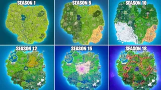 Fortnite Map Evolution (Season 1-18)