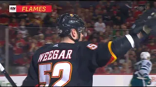 MacKenzie Weegar 1-0 Goal vs San Jose Sharks | March 25th, 2023 | Calgary Flames