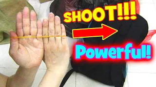 4 Types of Best Powerful Rubber Band Shooting Tricks Compilation Tutorial fun and special techniques