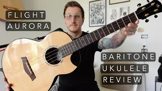 What I use: Flight Aurora baritone ukulele