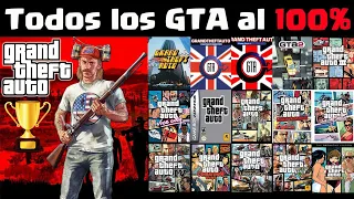 Completé al 100% TODA la SAGA Grand Theft Auto (18 juegos). Logro/Trofeo🏆: "Grand Theft Gamer"