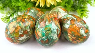 How to make MARBLED EGGS | Easter egg decorating | How to dye Easter eggs | Cook and Flip