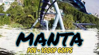 Manta POV Front Row on-ride - 2 angles - SeaWorld Orlando - HD 1080p - 60fps