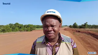 Construction de la route Odiénné - frontières du Mali et de la Guinée