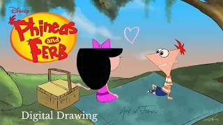 DisneyArt2024 - 14 Phineas and Isabella "Time-lapse Digital Drawing"