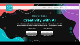 Hour Of Code- Creativity with AI