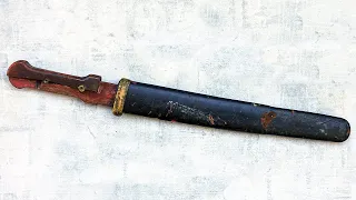 Restoration Old Piece Of Shashka In Plastun Cossack Knife