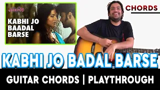 Kabhi Jo Badal Barse | Jackpot | Guitar Chords | Tutorial | Pickachord | Playthrough