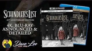 SCHINDLER'S LIST 25th Anniversary Edition - 4K, Blu-ray Announced & Detailed