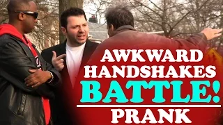 AWKWARD HANDSHAKES BATTLE (PRANK) | OLegendStudios