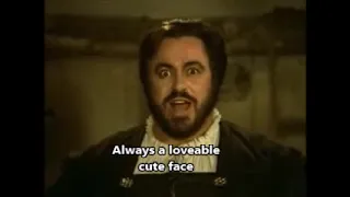 Luciano Pavarotti - la donna è mobile - ( with english translation)