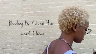 I WENT BLONDE!! | Bleaching Short Natural Hair