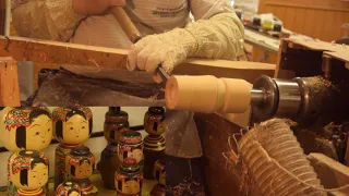 Awsome technic.Japanese traditional Wooden Doll:150 years of traditional craft skills.