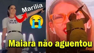 Fãs Gritam nome de Marília em Show e Maiara não aguenta