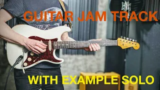 Guitar Jam Track - Rock Solo Example in C Mixolydian Scale With Tab