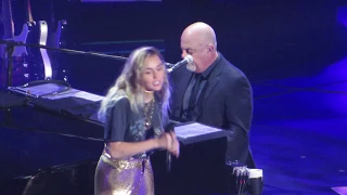 Billy Joel & Miley Cyrus singing New York State of Mind at Madison Square Garden 9/30/17