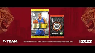Hunt 4 Glory 2 New Myteam LOCKER CODES NBA 2K22