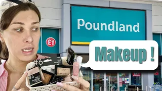 Full face of POUNDLAND MAKEUP **Cheap**