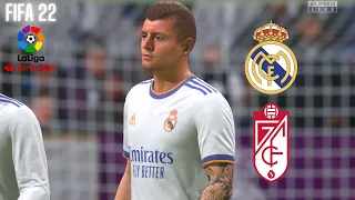 FIFA 22 - REAL MADRID vs GRANADA | La Liga Season 2021/22 | PC GAMEPLAY