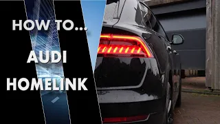 Audi HomeLink | How to program Audi garage door opener | VAG Car Tutorials