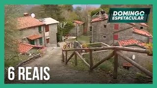 Domingo Espetacular visita vilarejo com casas vendidas a 1 euro na Itália