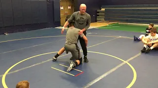 Leg Pass from a double leg attack scramble