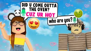 Using Funny PICKUP LINES on Roblox BUT... 😭