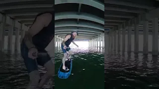 Extreme Foil Pumping in Miami | Hydrofoil Surfing | Foil Pumping Under The Bridge | Visit Now!