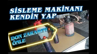 Zirai dona karşı Sisleme makinası (Agricultural frost machine making)