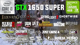 GTX 1650 SUPER + i3-10105F Test in 30 Games in 2022